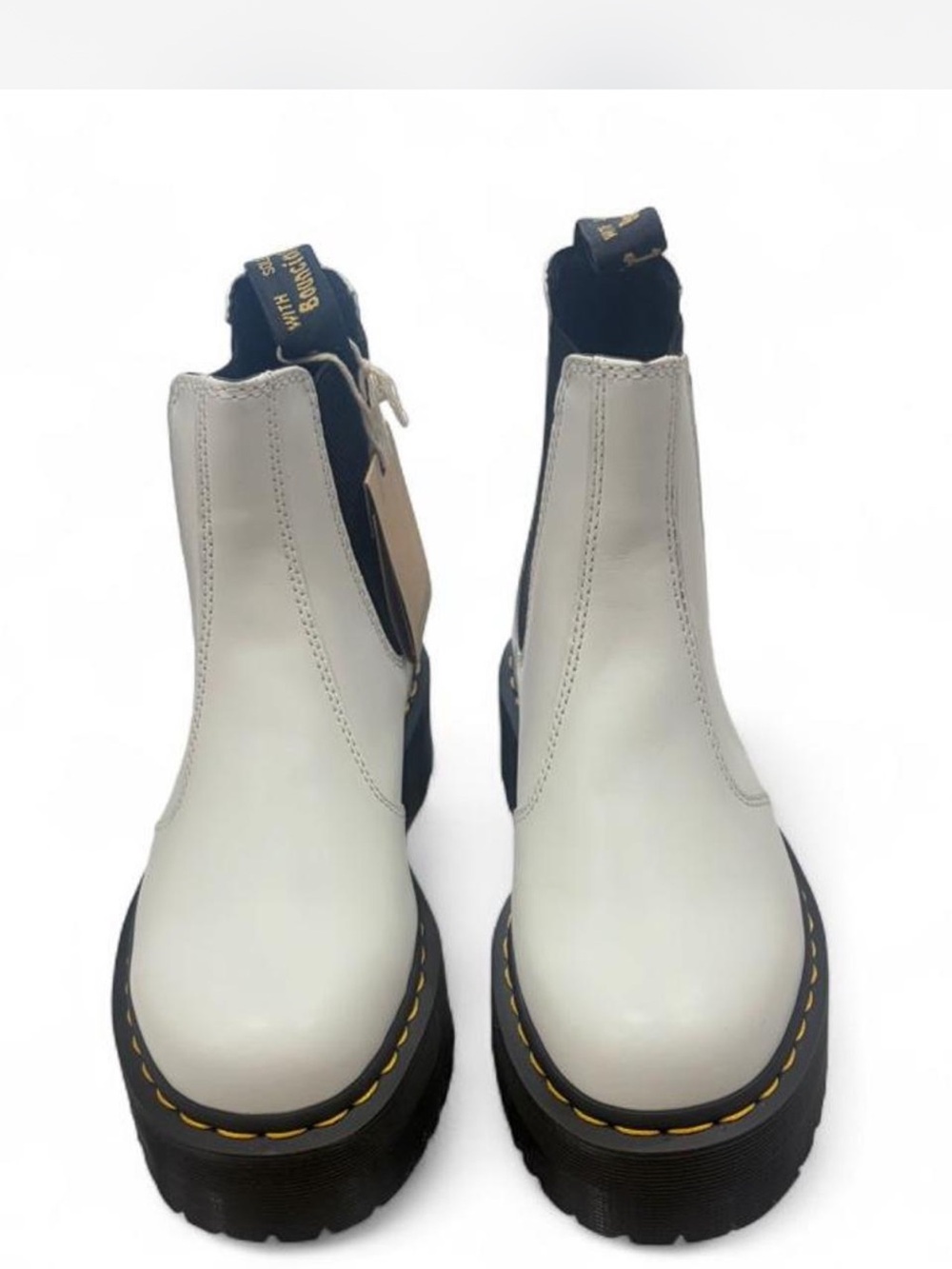 NWT Dr. Martens Chelsea Boots with Yellow Stitching